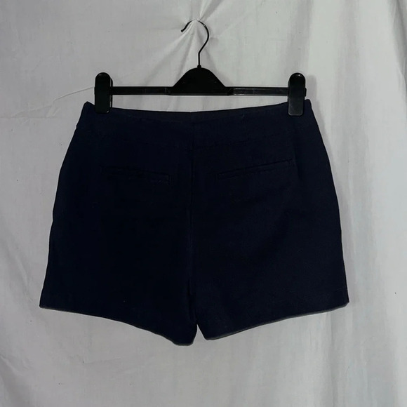 navy with gold tone nautical detail J Crew shorts size 10 - Picture 2 of 4